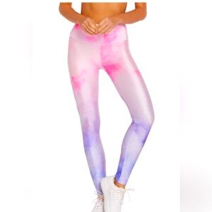 Goldsheep Pink and Purple Ombré Leggings, size small, like new condition!